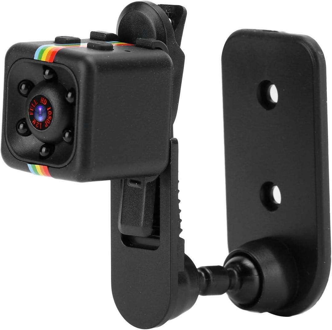 Rechargeable black camera, portable camera