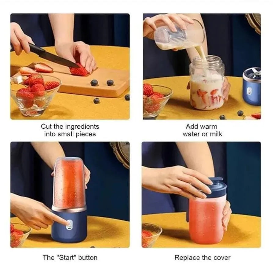 Portable &amp; Rechargeable Electric Juicer Blender